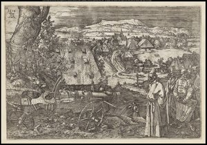 Krajobraz z armatą, 1518 autorstwa Albrecht Dürer
