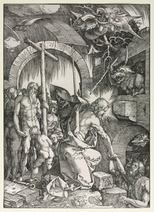 Wielka pasja: Chrystus zstępujący do otchłani, 1510. autorstwa Albrecht Dürer
