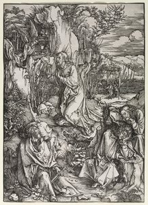 Wielka pasja: Chrystus na Górze Oliwnej autorstwa Albrecht Dürer