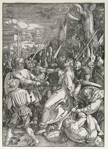 Wielka Pasja: Zdrada Chrystusa, 1510. autorstwa Albrecht Dürer