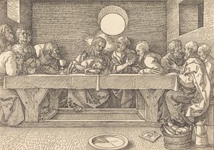 Ostatnia Wieczerza, 1523. autorstwa Albrecht Dürer