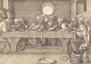 Ostatnia Wieczerza, 1523. autorstwa Albrecht Dürer