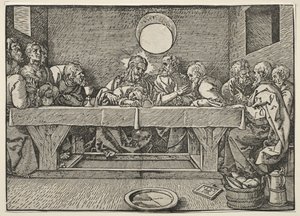 Ostatnia Wieczerza, 1523. autorstwa Albrecht Dürer