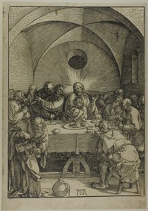 Ostatnia Wieczerza, z „Wielkiej Pasji” autorstwa Albrecht Dürer