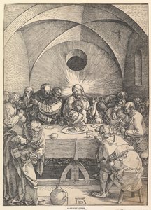Ostatnia Wieczerza, z Wielkiej Męki, 1510. autorstwa Albrecht Dürer