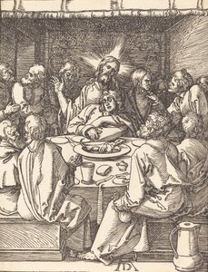 Ostatnia Wieczerza, prawdopodobnie ok. godz. 15091510. autorstwa Albrecht Dürer