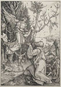Życie Dziewicy: Joachim i Anioł autorstwa Albrecht Dürer