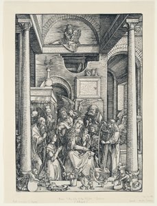 Życie Marii Panny: Uwielbienie Marii Panny autorstwa Albrecht Dürer