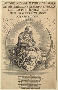 Życie Marii Panny: Madonna na sierpie księżyca autorstwa Albrecht Dürer