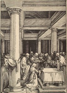 Życie Marii Panny: Ofiarowanie w świątyni autorstwa Albrecht Dürer