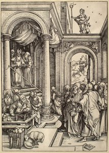 Życie Marii Panny: Ofiarowanie Marii Panny w świątyni autorstwa Albrecht Dürer