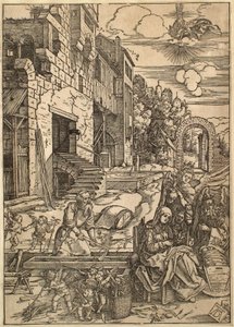 Życie Marii Panny: Pobyt Świętej Rodziny w Egipcie autorstwa Albrecht Dürer