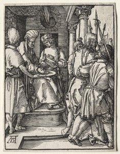 Mała Pasja: Piłat myje ręce autorstwa Albrecht Dürer