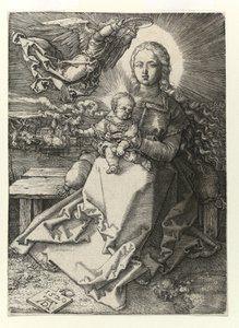 Madonna ukoronowana przez anioła, 1520 autorstwa Albrecht Dürer