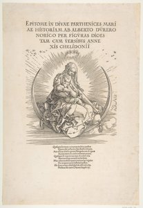 Madonna na Półksiężycu, Frontyspis do Życia Dziewicy, ok. 201 1511. autorstwa Albrecht Dürer