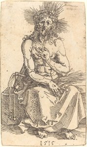 Siedzący Mąż Smutków autorstwa Albrecht Dürer