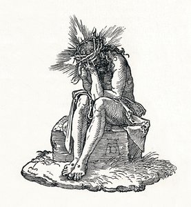 Mąż boleści. Strona tytułowa do Małej pasji, c1511, 1906 autorstwa Albrecht Dürer