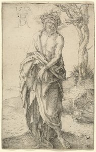 Mąż boleści ze związanymi rękami autorstwa Albrecht Dürer