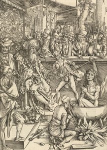 Męczeństwo św. Jana, 1498. autorstwa Albrecht Dürer