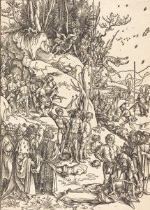 Męczeństwo dziesięciu tysięcy, c. 14961497. autorstwa Albrecht Dürer