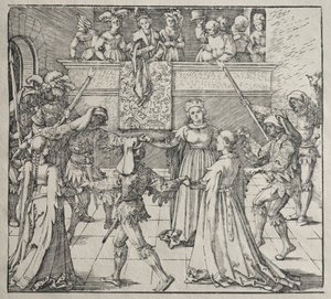 Maskarada. autorstwa Albrecht Dürer