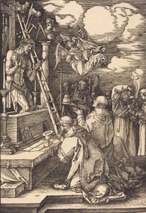 Msza św. Grzegorza, 1511. autorstwa Albrecht Dürer