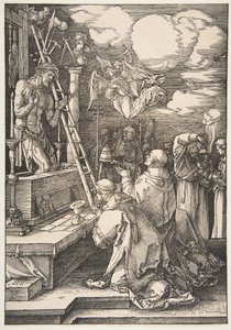 Msza św. Grzegorza, 1511. autorstwa Albrecht Dürer