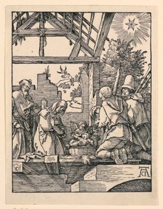 Narodzenia (Adoracja pasterzy) z cyklu Mała pasja autorstwa Albrecht Dürer
