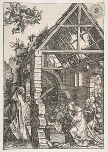 Narodzenie Chrystusa, z Życia Marii Panny, wydanie łacińskie, 1511