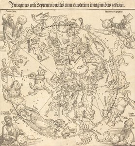 Północna półkula niebieska, 1515. autorstwa Albrecht Dürer