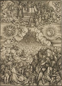 Otwarcie piątej i szóstej pieczęci autorstwa Albrecht Dürer