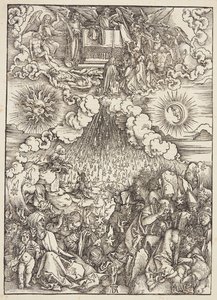 Otwarcie piątej i szóstej pieczęci autorstwa Albrecht Dürer