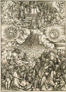 Otwarcie piątej i szóstej pieczęci autorstwa Albrecht Dürer