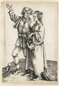 Chłop i jego żona autorstwa Albrecht Dürer
