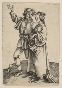 Chłop i jego żona, ca. 1497. autorstwa Albrecht Dürer