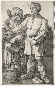 Chłopi na Rynku, 1519. autorstwa Albrecht Dürer