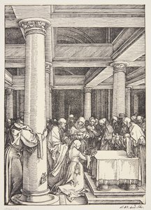 Ofiarowanie w świątyni autorstwa Albrecht Dürer