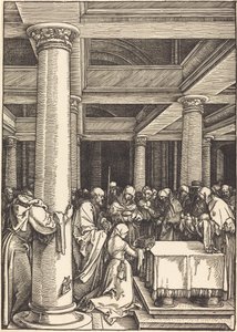 Ofiarowanie Chrystusa w świątyni autorstwa Albrecht Dürer