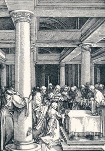 Ofiarowanie Chrystusa w Świątyni, 1506 1906 autorstwa Albrecht Dürer