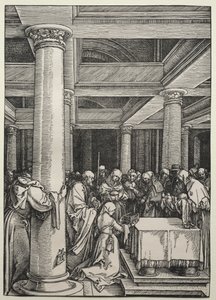 Ofiarowanie Chrystusa w świątyni, c. 1504-1505. autorstwa Albrecht Dürer
