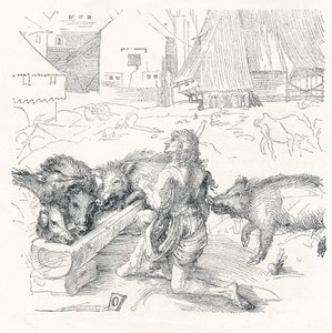 Syn marnotrawny, ok. 1497, 1906 r. autorstwa Albrecht Dürer