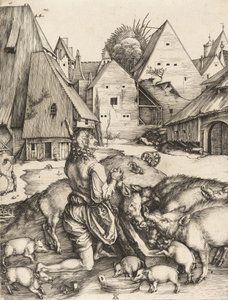 Syn marnotrawny, c. 1496. autorstwa Albrecht Dürer