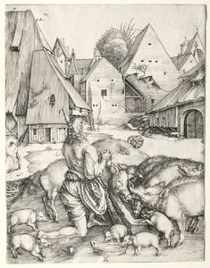 Syn marnotrawny, c. 1496. autorstwa Albrecht Dürer