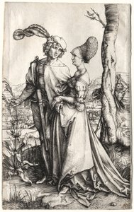 Promenada, ok. godz. 1497. autorstwa Albrecht Dürer