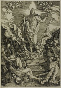 Zmartwychwstanie, z Wielkiej Męki autorstwa Albrecht Dürer