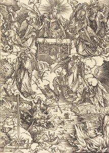 Siedmiu Aniołów z Trąbami, 1498. autorstwa Albrecht Dürer