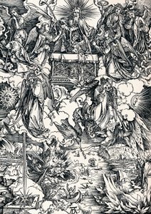 Siedem trąb podarowanych aniołom, 1498 1906. autorstwa Albrecht Dürer