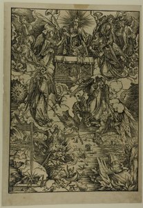 Siedem trąb z „Apokalipsy” autorstwa Albrecht Dürer