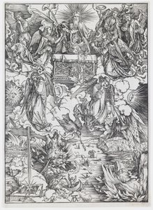 Siedem trąb z „Apokalipsy” autorstwa Albrecht Dürer