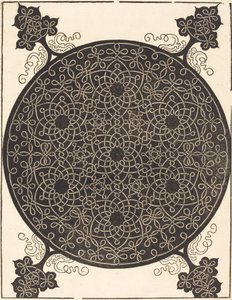 Szósty węzeł (połączenie siedmiu małych systemów węzłów z czarnymi środkami) autorstwa Albrecht Dürer